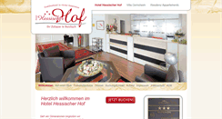 Desktop Screenshot of hotel-hessischerhof.de