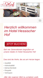 Mobile Screenshot of hotel-hessischerhof.de